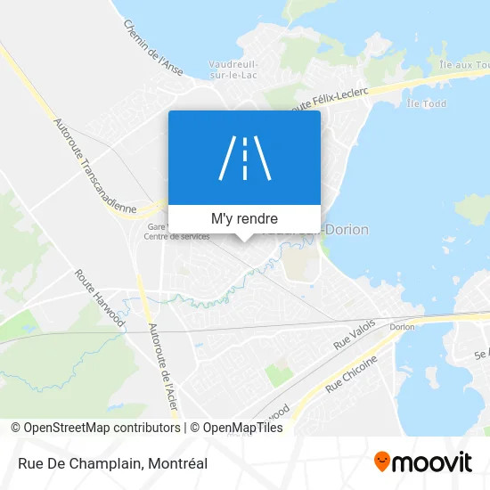 Rue De Champlain plan