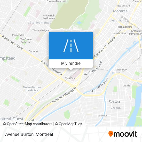 Avenue Burton plan