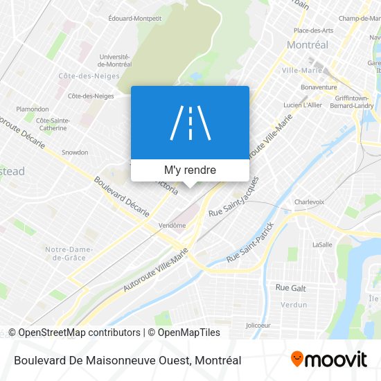 Boulevard De Maisonneuve Ouest plan