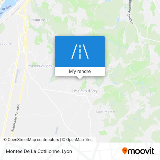 Montée De La Cotillonne plan