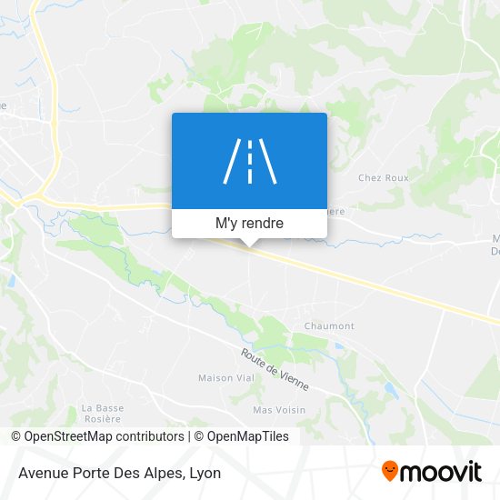 Avenue Porte Des Alpes plan
