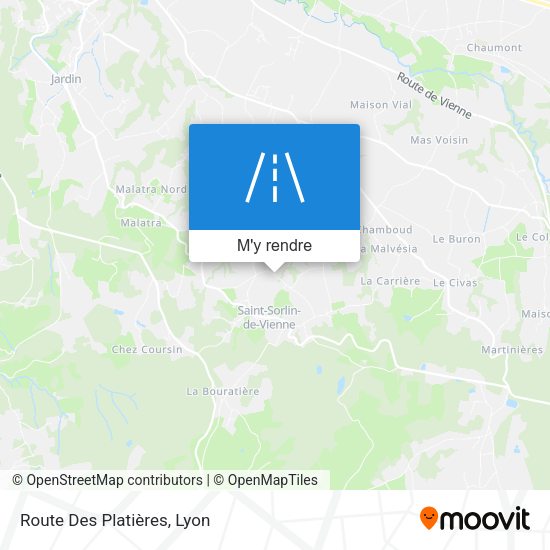 Route Des Platières plan