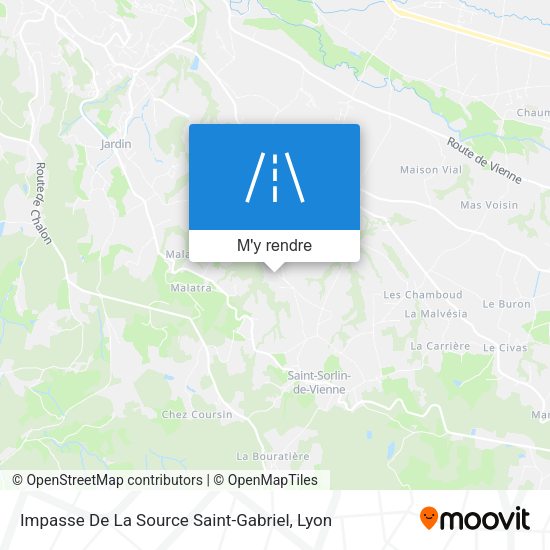 Impasse De La Source Saint-Gabriel plan