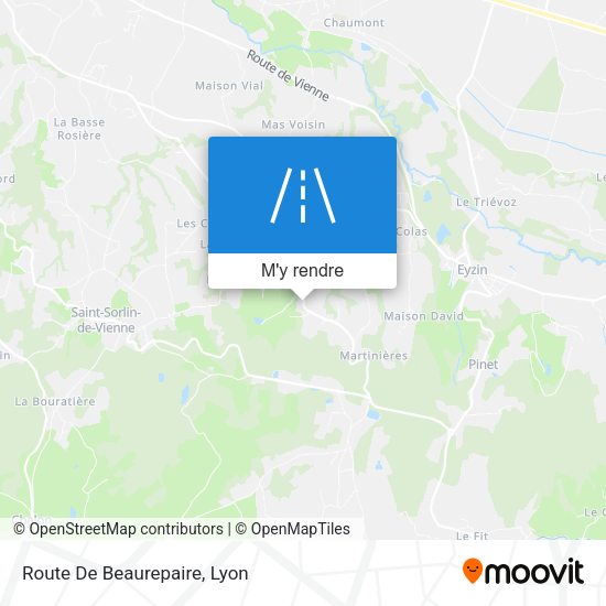 Route De Beaurepaire plan