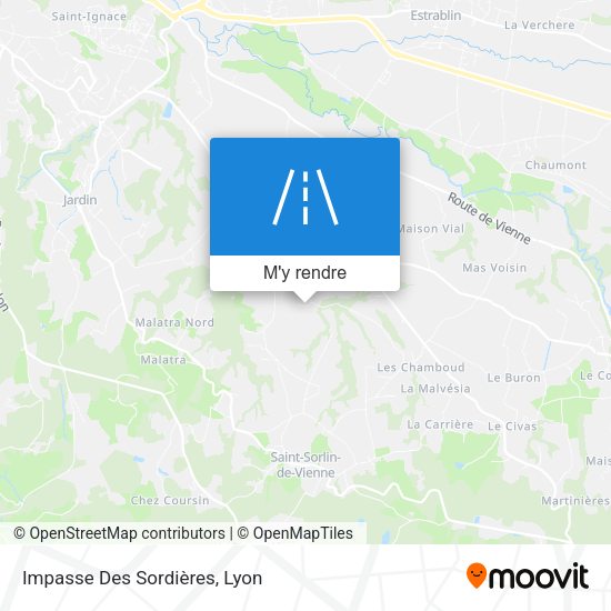 Impasse Des Sordières plan