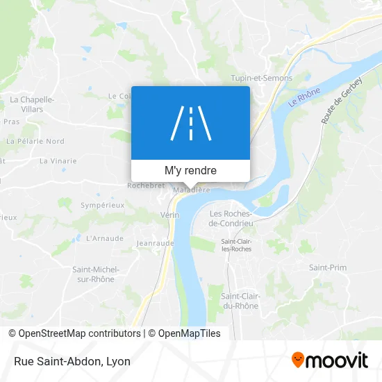 Rue Saint-Abdon plan