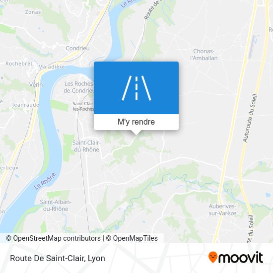 Route De Saint-Clair plan