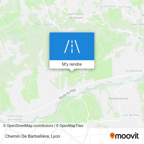 Chemin De Barballière plan