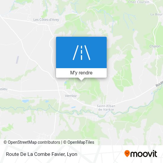 Route De La Combe Favier plan