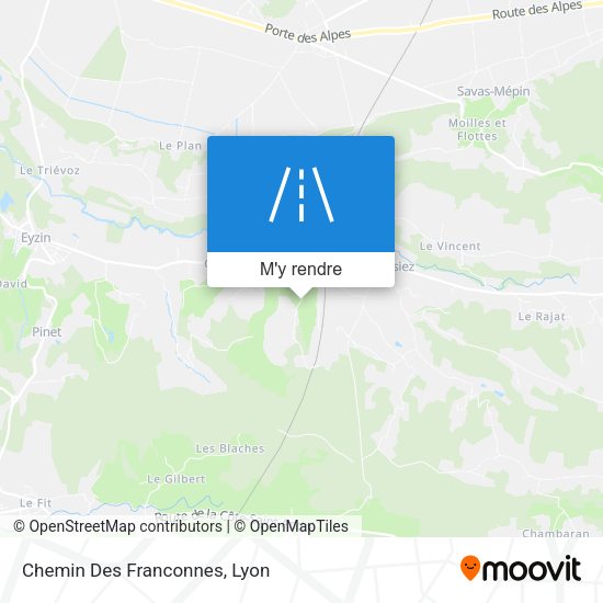 Chemin Des Franconnes plan