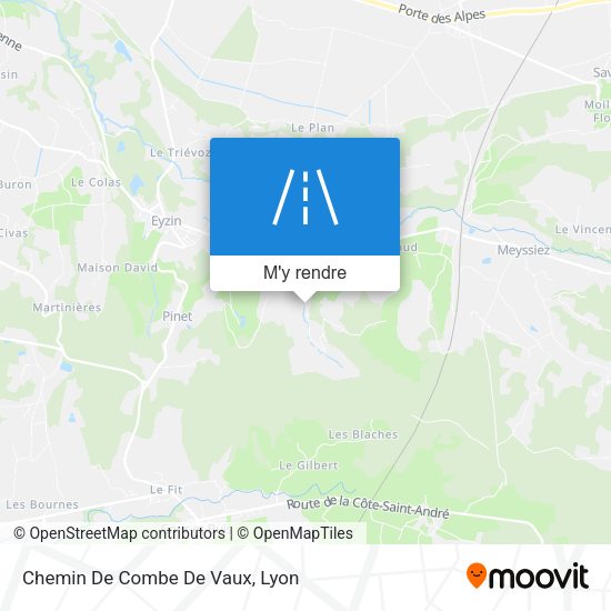 Chemin De Combe De Vaux plan