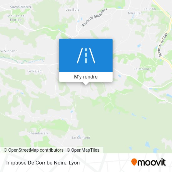 Impasse De Combe Noire plan