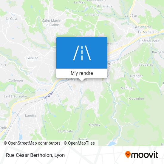 Rue César Bertholon plan