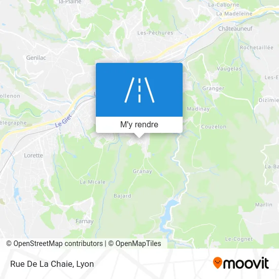 Rue De La Chaie plan