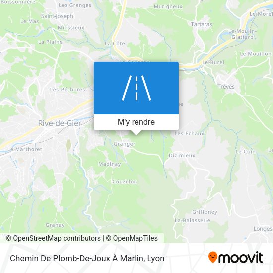 Chemin De Plomb-De-Joux À Marlin plan