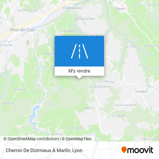 Chemin De Dizimieux À Marlin plan