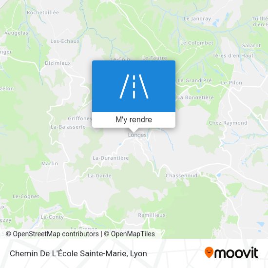 Chemin De L'École Sainte-Marie plan