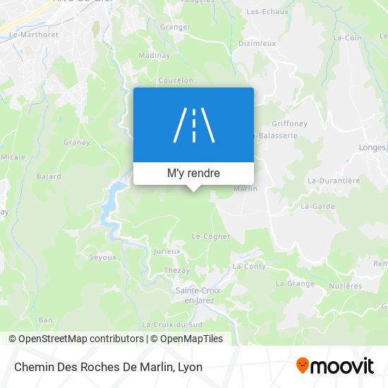 Chemin Des Roches De Marlin plan