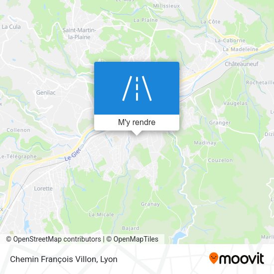 Chemin François Villon plan