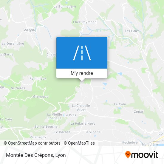 Montée Des Crépons plan