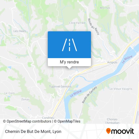 Chemin De But De Mont plan