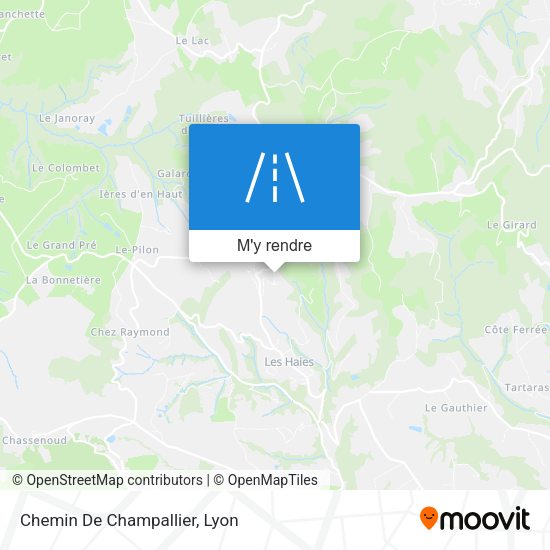 Chemin De Champallier plan
