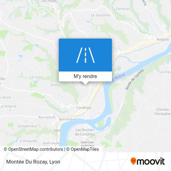 Montée Du Rozay plan