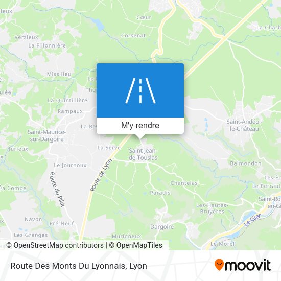 Route Des Monts Du Lyonnais plan