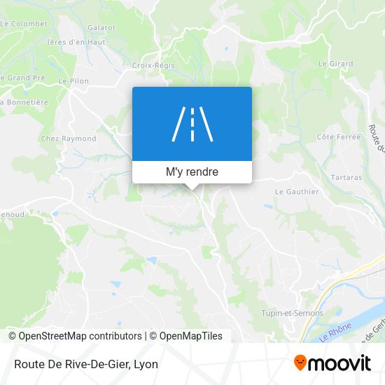 Route De Rive-De-Gier plan
