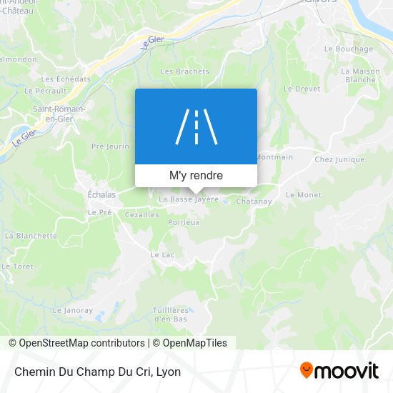 Chemin Du Champ Du Cri plan