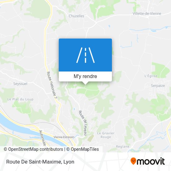 Route De Saint-Maxime plan
