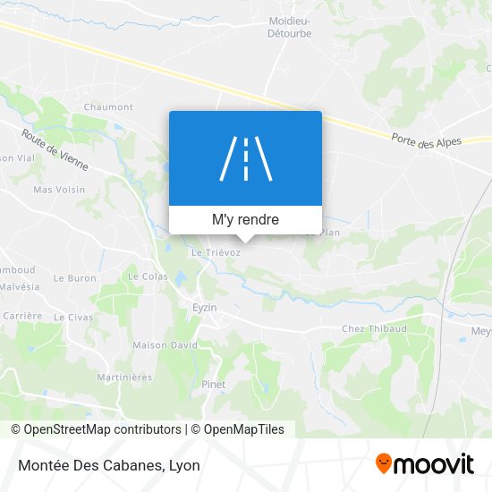 Montée Des Cabanes plan