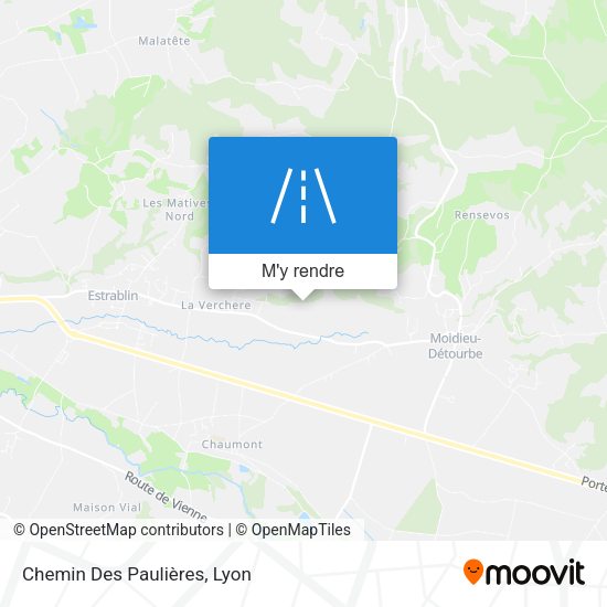 Chemin Des Paulières plan