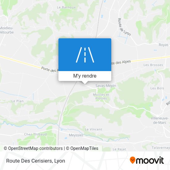 Route Des Cerisiers plan