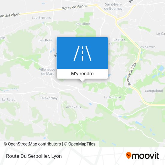 Route Du Serpollier plan