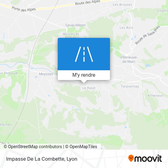 Impasse De La Combette plan