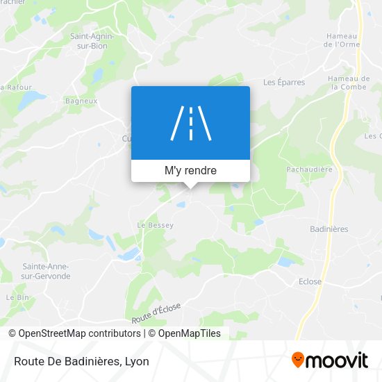 Route De Badinières plan