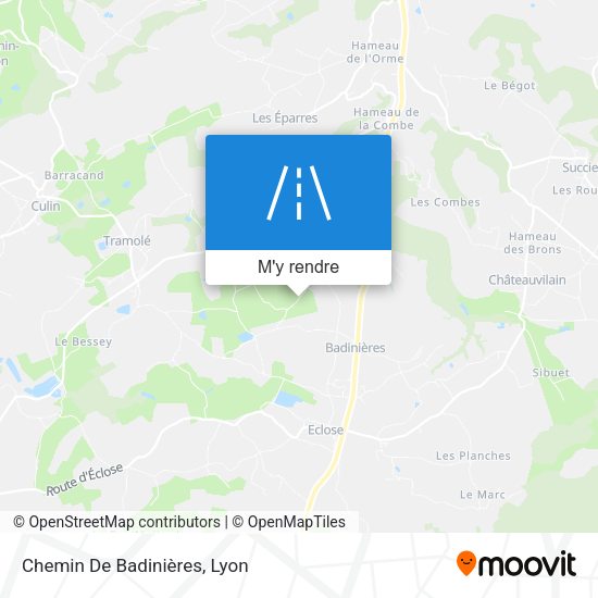 Chemin De Badinières plan