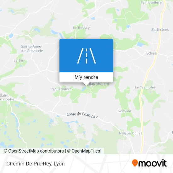 Chemin De Pré-Rey plan