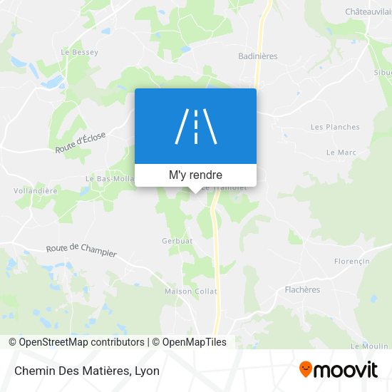 Chemin Des Matières plan