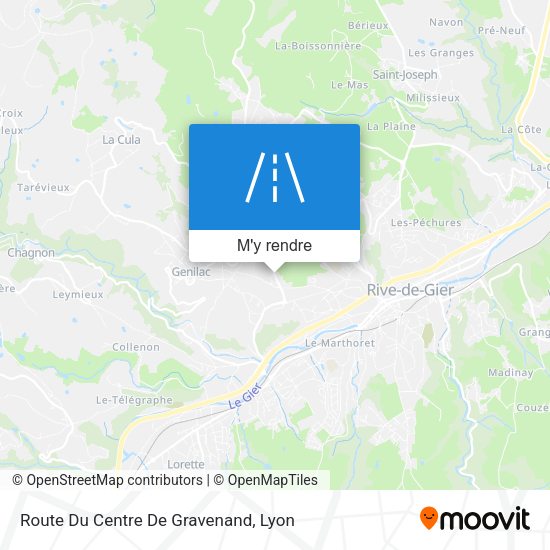 Route Du Centre De Gravenand plan