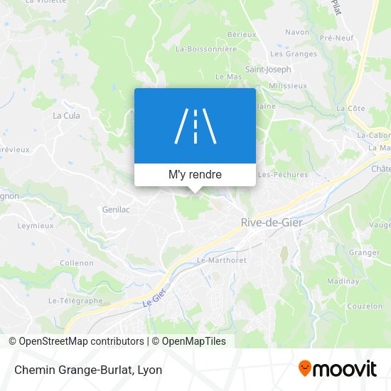 Chemin Grange-Burlat plan