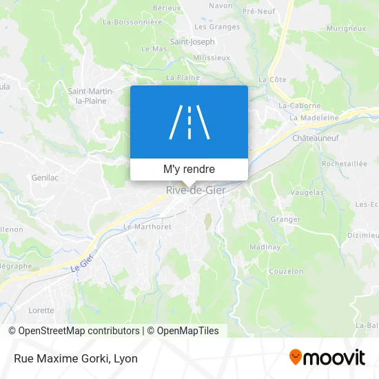 Rue Maxime Gorki plan