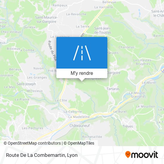 Route De La Combemartin plan