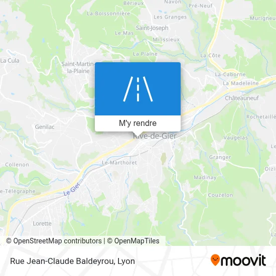 Rue Jean-Claude Baldeyrou plan