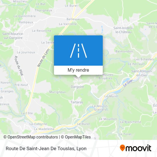Route De Saint-Jean De Touslas plan