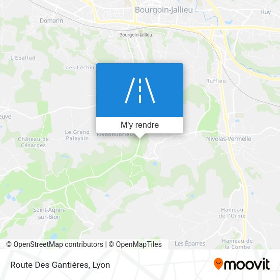 Route Des Gantières plan