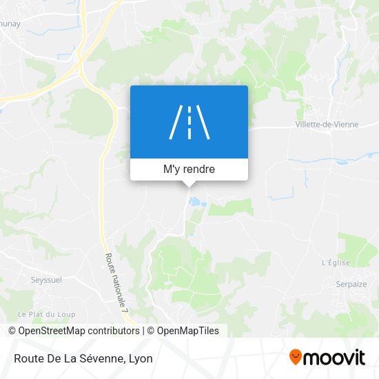 Route De La Sévenne plan