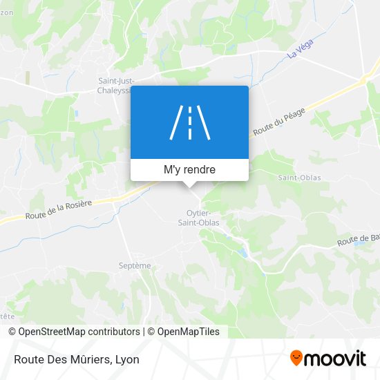 Route Des Mûriers plan