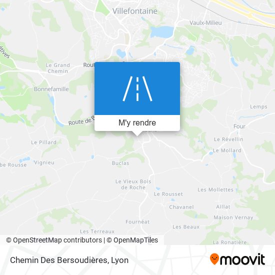Chemin Des Bersoudières plan